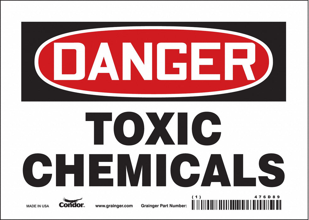 Safety Sign 5 inx7 in Vinyl