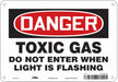 Chemical Sign 7 in x 10 in Aluminum