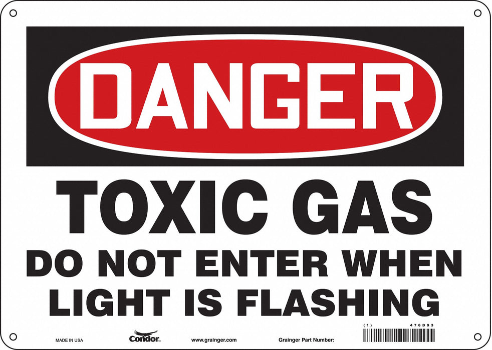Safety Sign 10 inx14 in Aluminum