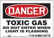 Safety Sign 3.5in x 5in Vinyl