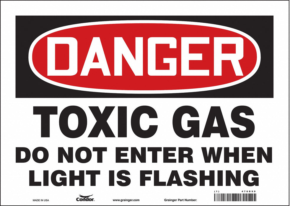 Safety Sign 10 in x 14 in Vinyl