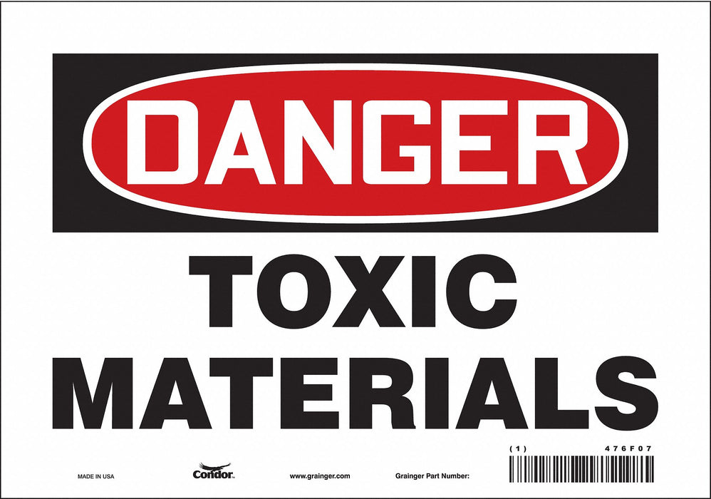 Safety Sign 7 in x 10 in Vinyl