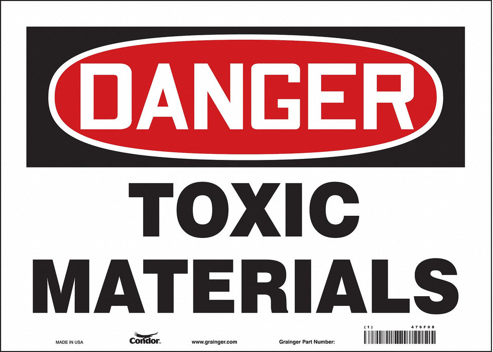 Safety Sign 10 in x 14 in Vinyl