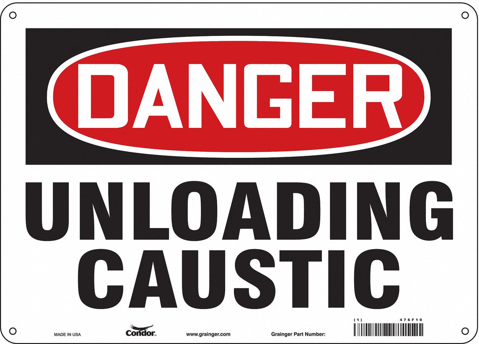Safety Sign 10 in x 14 in Aluminum