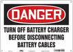 Safety Sign 10 in x 14 in Aluminum