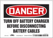 Safety Sign 5 inx7 in Vinyl