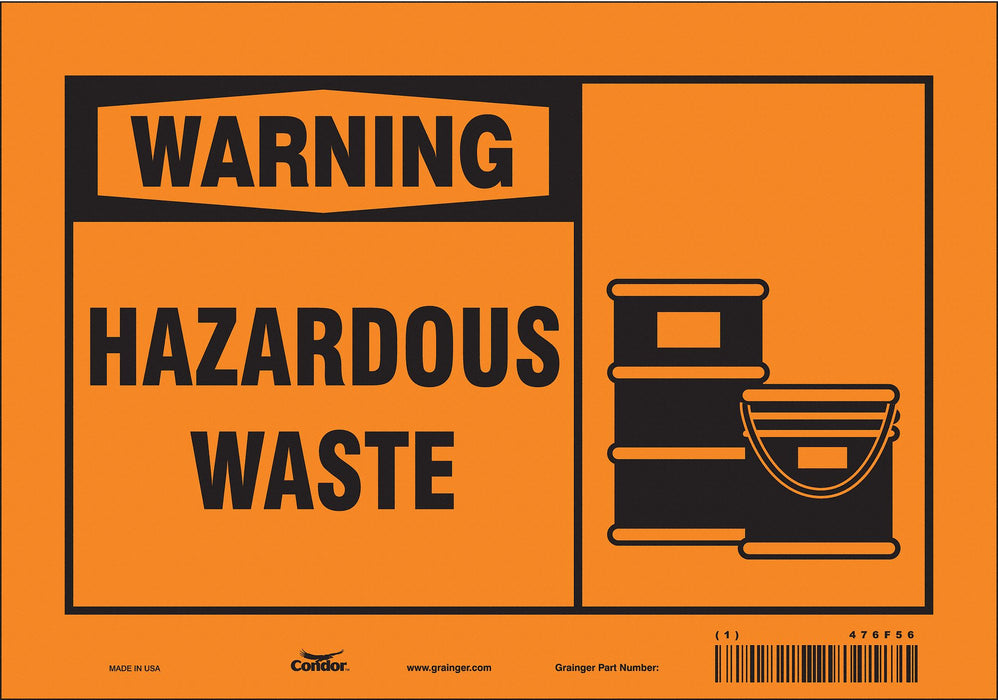 Safety Sign 7 in x 10 in Vinyl