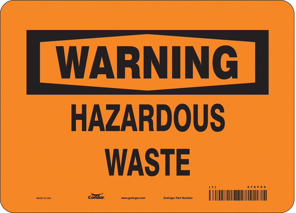Safety Sign 7 inx10 in Vinyl