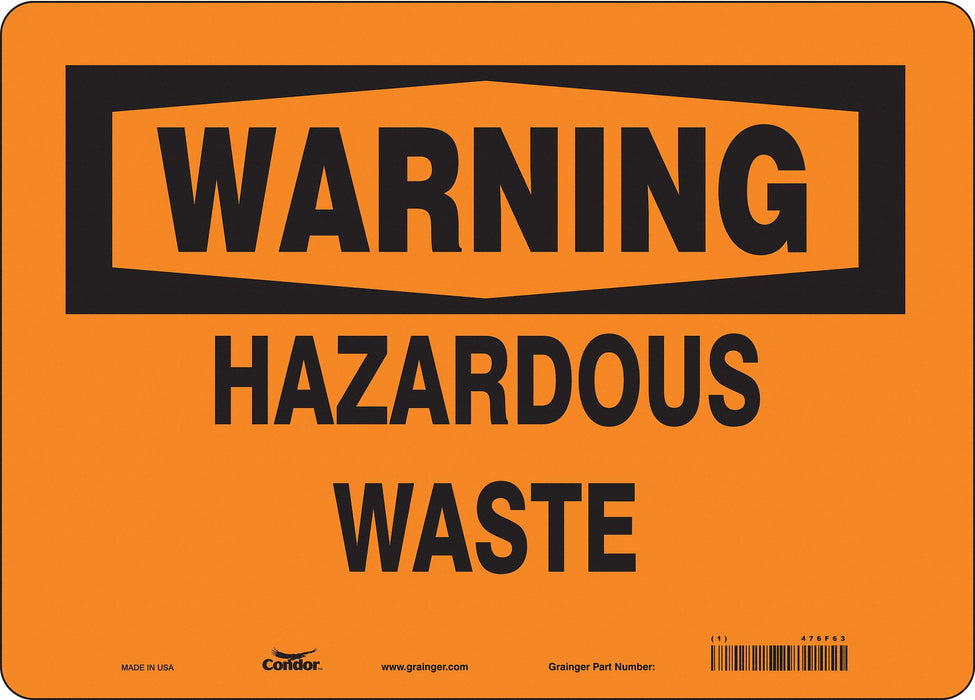 Safety Sign 10 inx14 in Vinyl