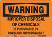 Safety Sign 10 in x 14 in Polyethylene