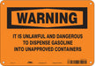 Safety Sign 7 in x 10 in Aluminum