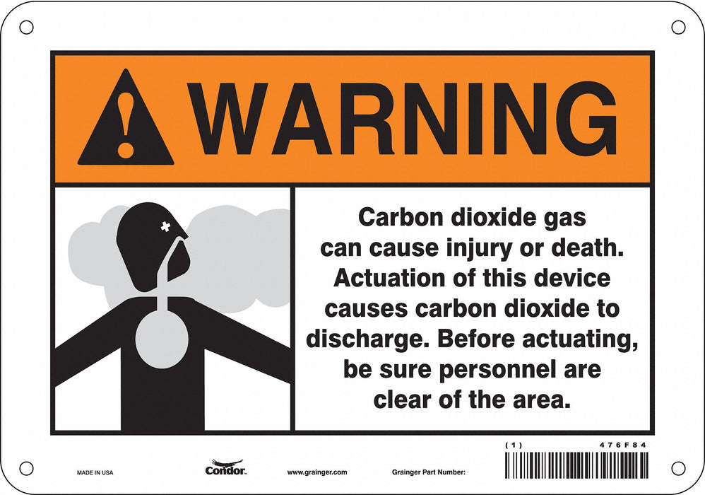 Safety Sign 7 inx10 in Polyethylene