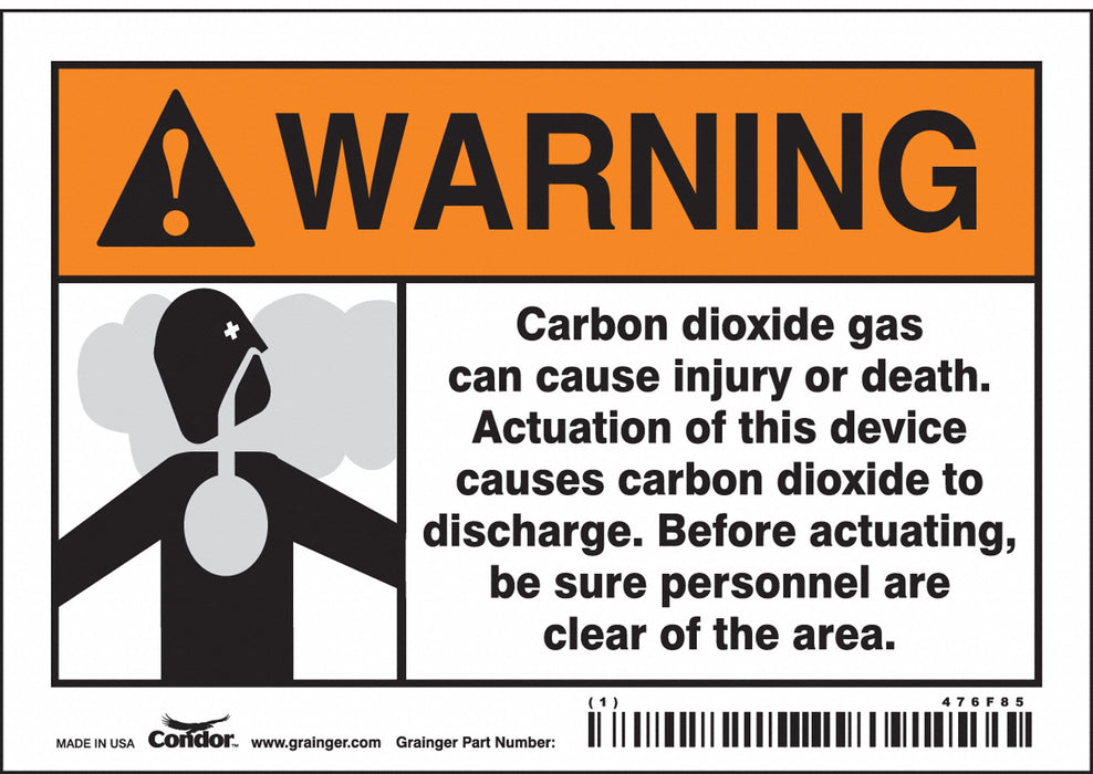 Safety Sign 3 1/2 inx5 in Vinyl