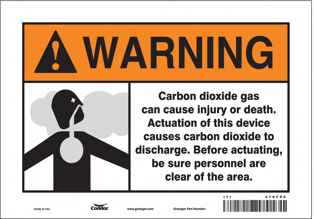 Safety Sign 7 in x 10 in Vinyl