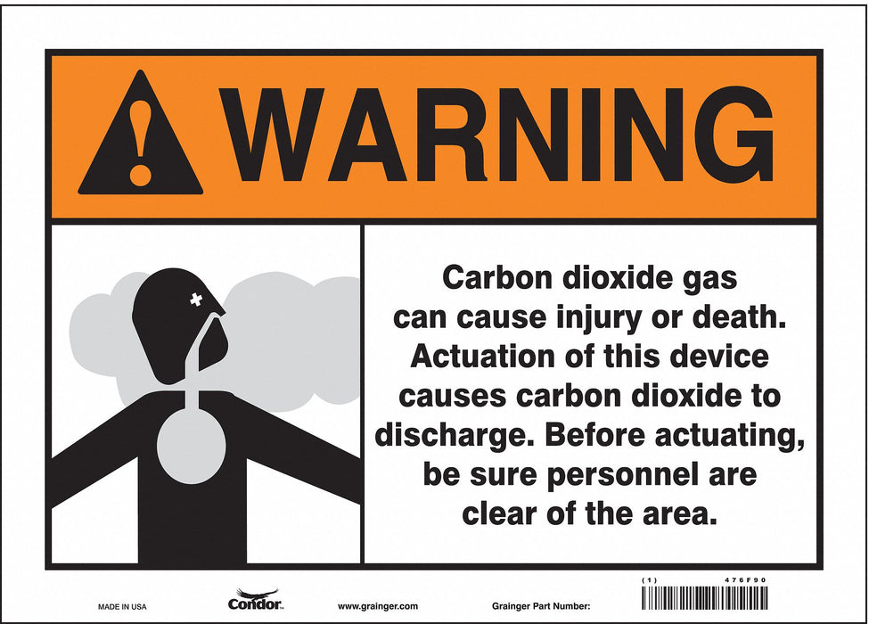 Safety Sign 10 in x 14 in Vinyl