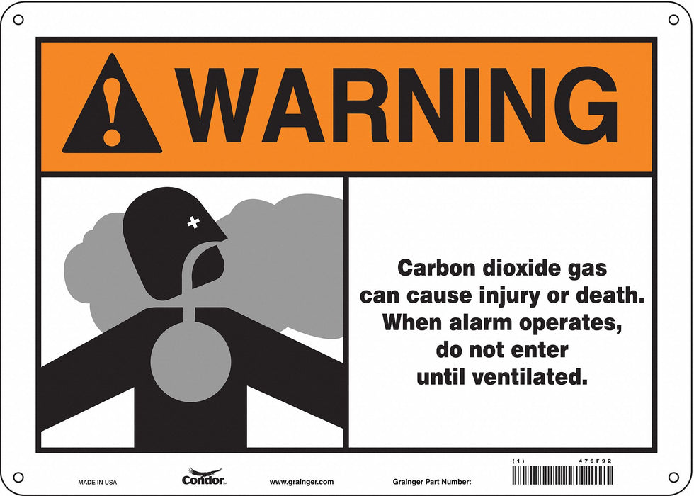 Safety Sign 10 inx14 in Aluminum