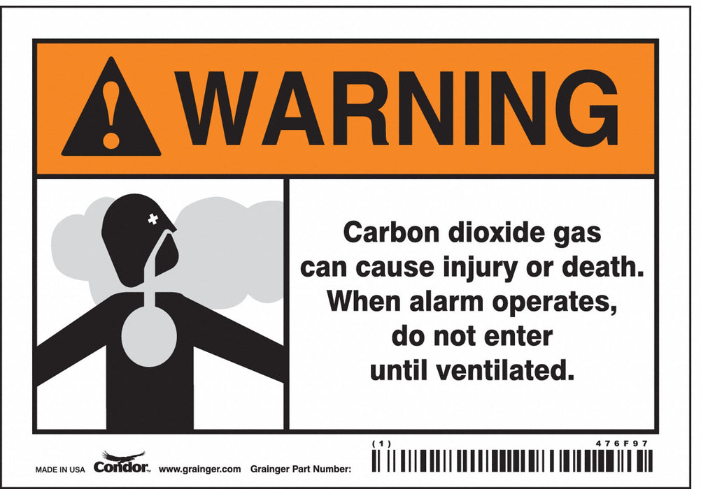 Safety Sign 3 1/2 inx5 in Vinyl