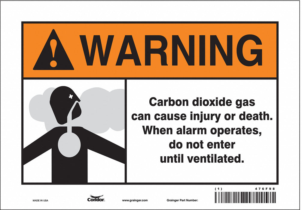 Safety Sign 7 in x 10 in Vinyl