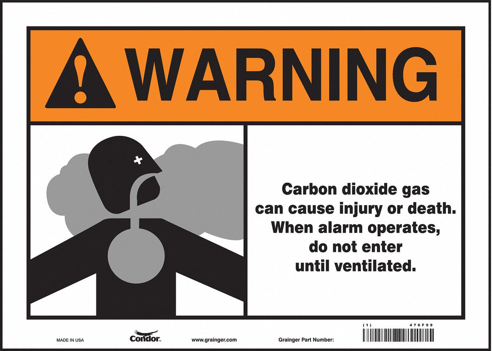 Safety Sign 10 in x 14 in Vinyl