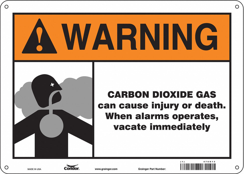 Safety Sign 10 in x 14 in Aluminum