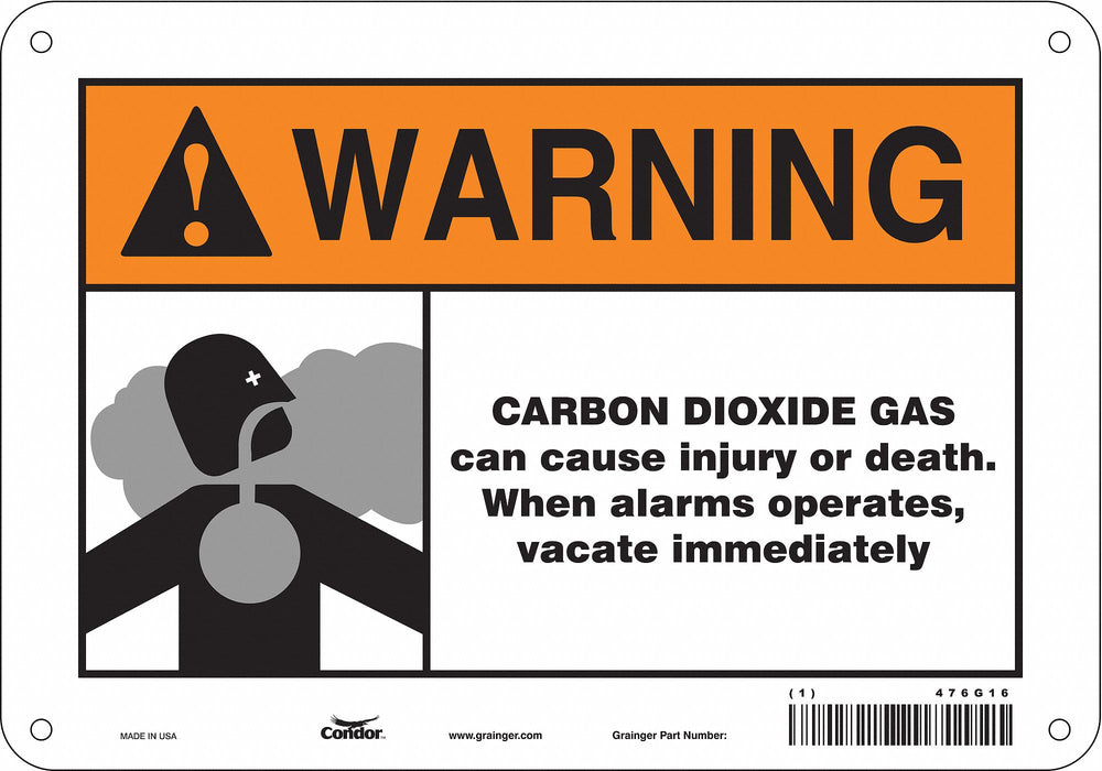 Safety Sign 7 inx10 in Polyethylene