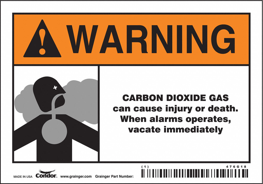 Safety Sign 3 1/2 inx5 in Vinyl