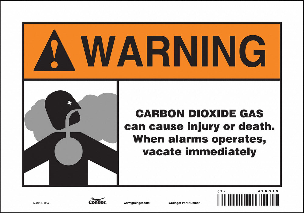 Safety Sign 7 inx10 in Vinyl