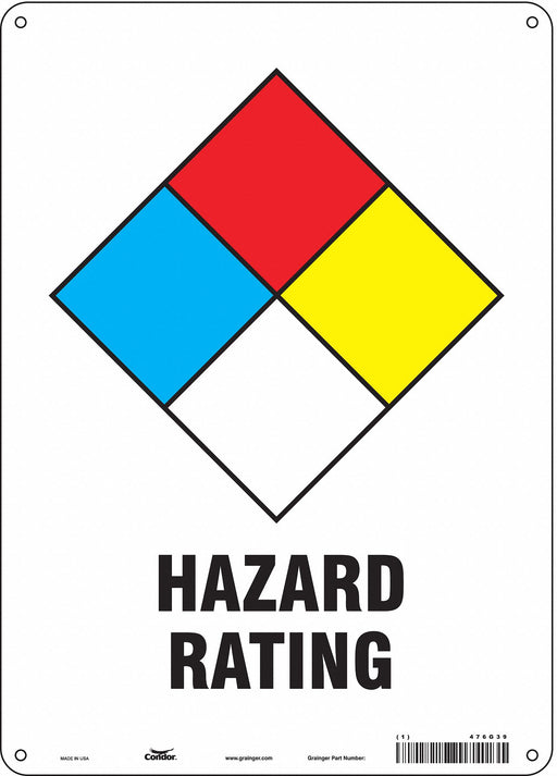 Sign 14 in H 10 in W Aluminum