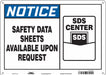 Safety Sign 10 in x 14 in Polyethylene