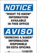 Safety Sign 10 in x 7 in Vinyl