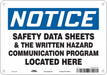 J9712 Safety Sign 7 in x 10 in Aluminum