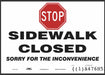 Safety Sign 7 in x 10 in Aluminum