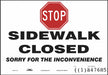 Safety Sign 7 inx10 in Polyethylene