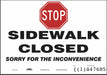 Safety Sign 7 inx10 in Vinyl