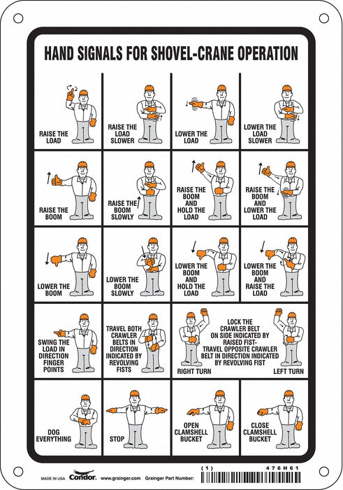 Safety Sign 10 inx7 in Aluminum