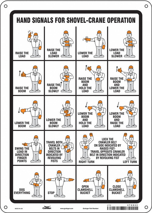 Safety Sign 14 inx10 in Aluminum