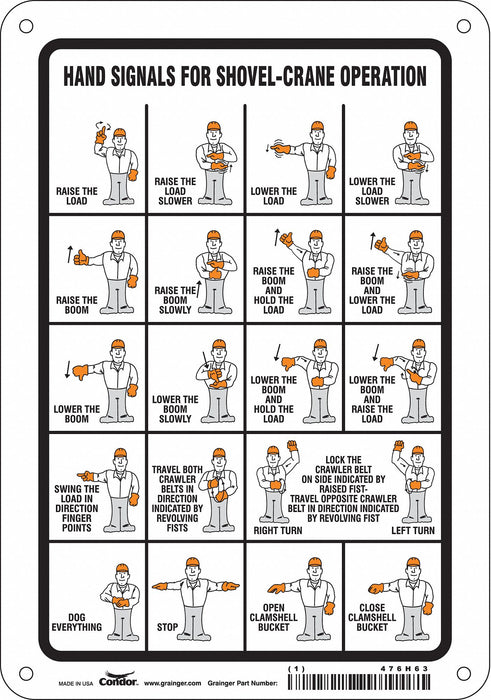Safety Sign 10 inx7 in Polyethylene