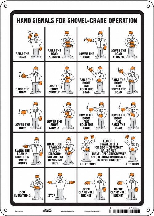 Safety Sign 14 inx10 in Polyethylene