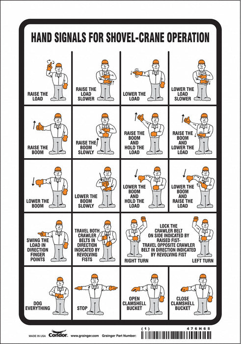 Safety Sign 10 inx7 in Vinyl