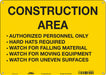 Safety Sign 10 inx14 in Aluminum