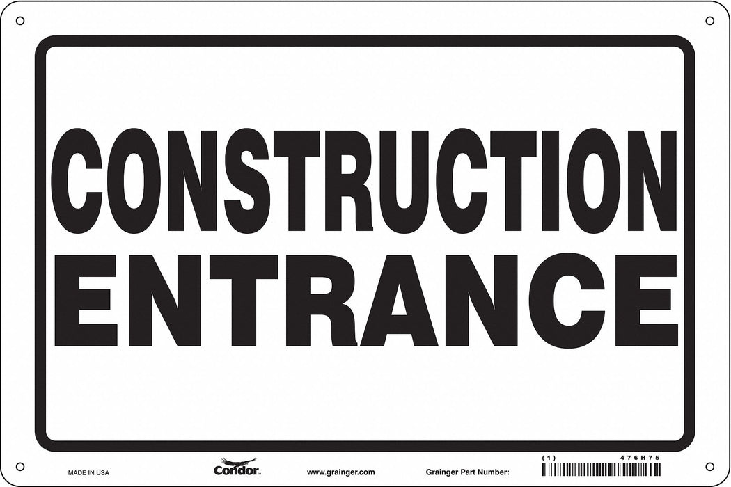 Safety Sign 24 in x 36 in Aluminum