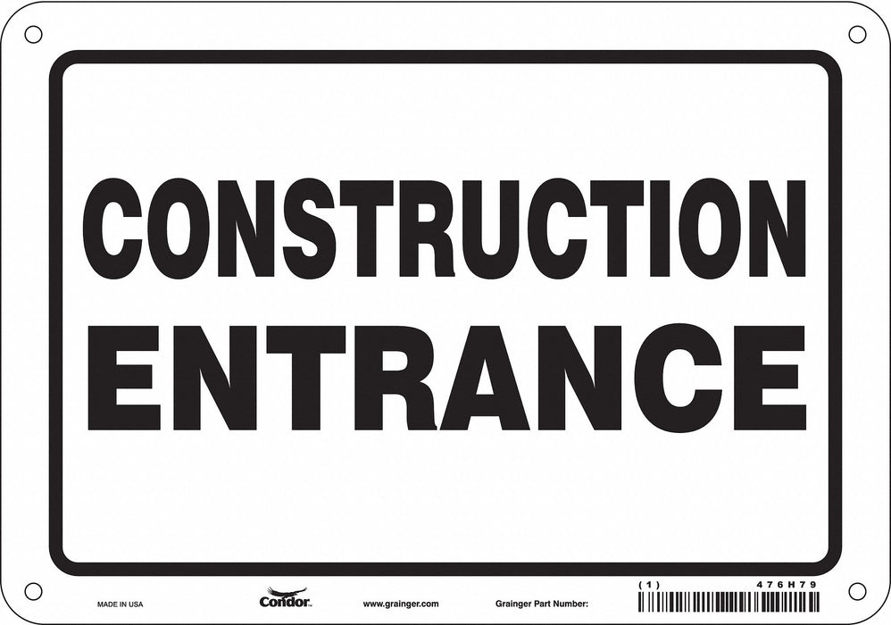 Safety Sign 7 in x 10 in Vinyl