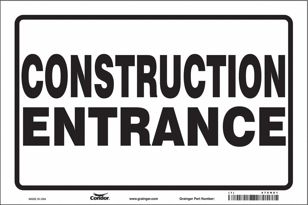 Safety Sign 24 in x 36 in Vinyl