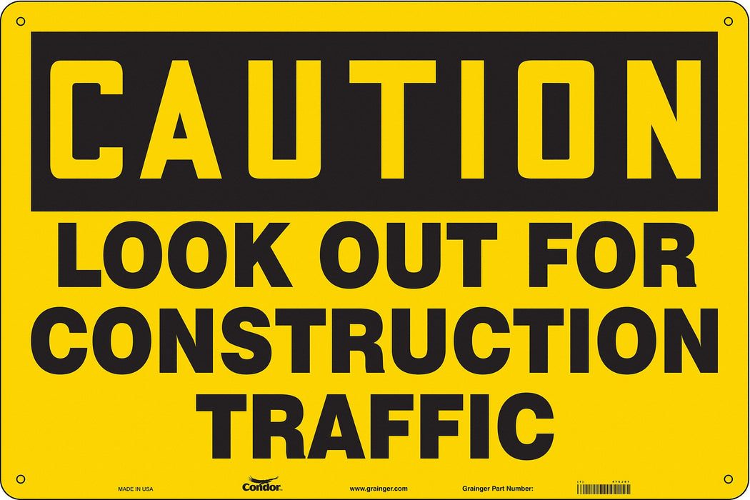Safety Sign 24 in x 36 in Polyethylene