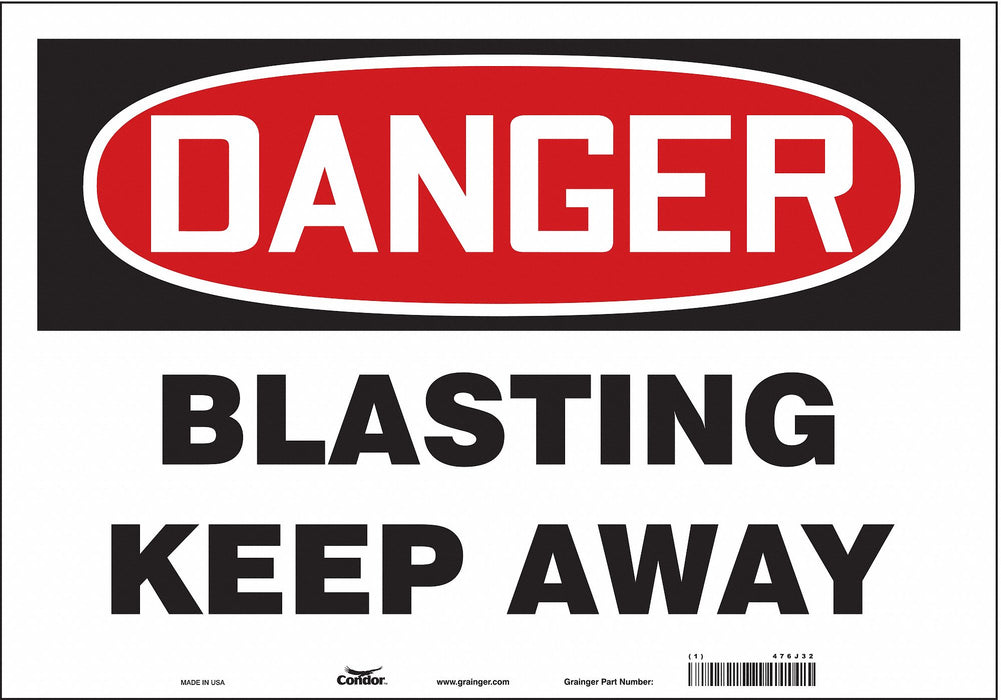 J8660 Safety Sign 14 inx20 in Vinyl