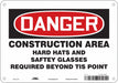 Safety Sign 7 in x 10 in Aluminum