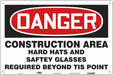 Safety Sign 24 in x 36 in Polyethylene