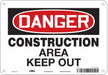 Safety Sign 7 in x 10 in Aluminum