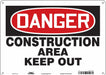 Safety Sign 10 inx14 in Aluminum
