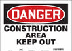 Safety Sign 10 inx14 in Vinyl